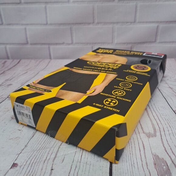 4PK Copper Fit Mens Performance Workgear Boxer Briefs MED 32-34  Copper Infused - Picture 8 of 9